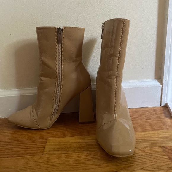 Shein Tan Block Heel Bootie - Picture 3 of 3